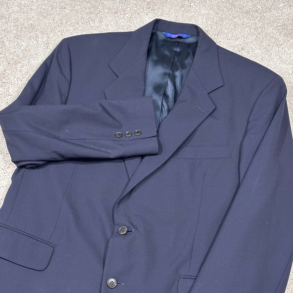 Pendleton Mens Navy Wool Blazer Suit‎ Jacket Sport Coat 40R